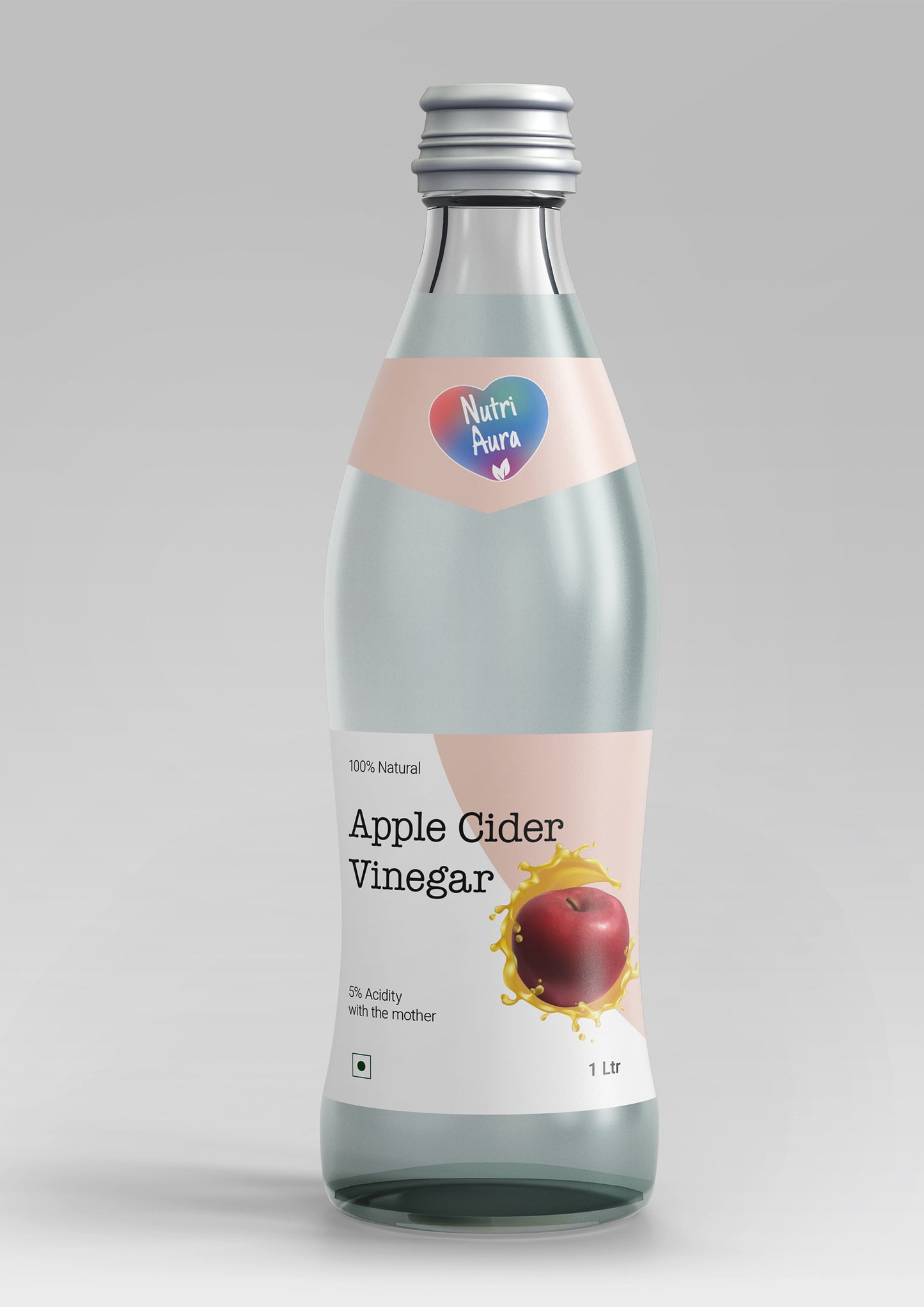 NutriAura Apple cider Vinegar With Mother 5 Percentage Acidity //Zero Preservatives - NutriAura