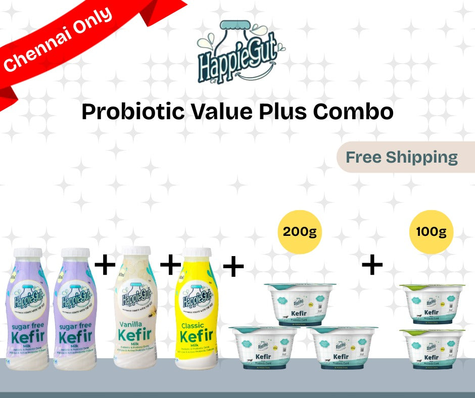 HappieGut Probiotic Value Plus Combo