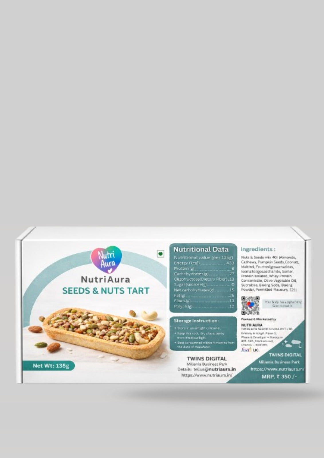 NutriAura Seeds & Nuts Tart