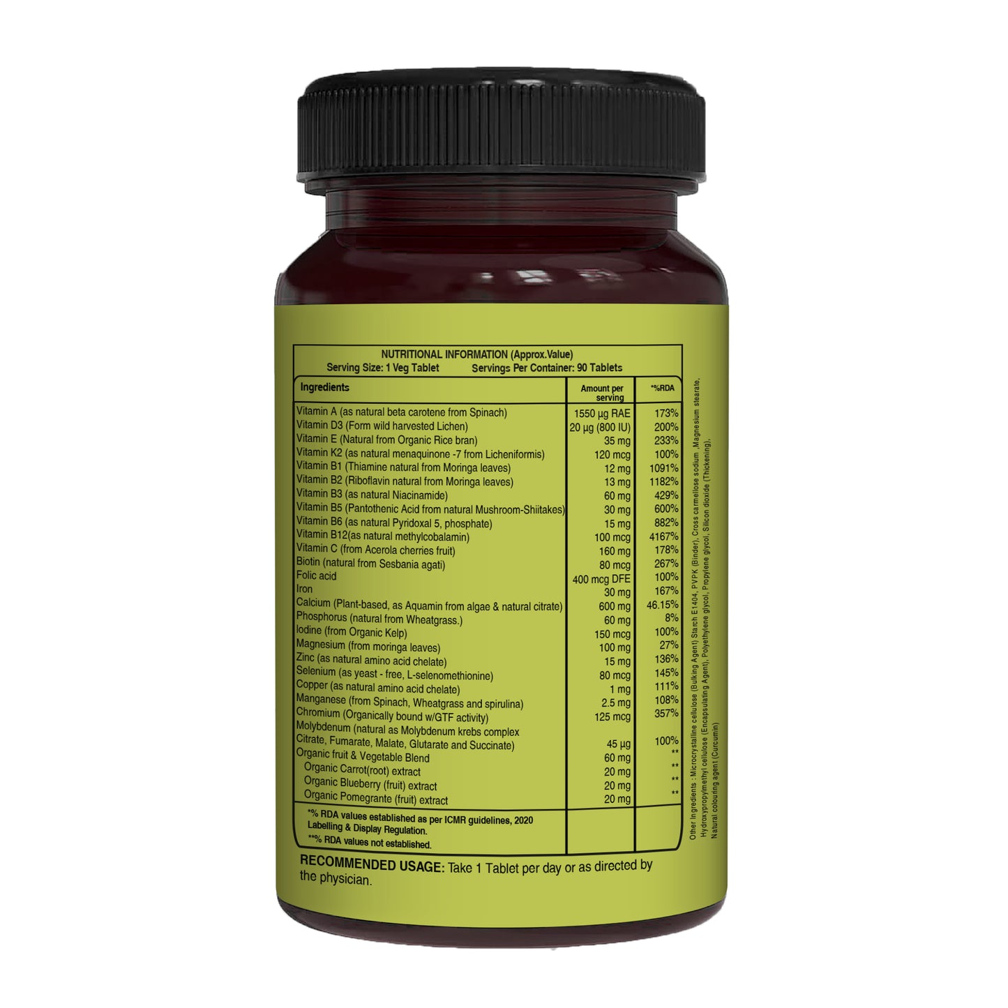 Pure Nutrition Whole Food Multivitamin for Women |90 Tabs