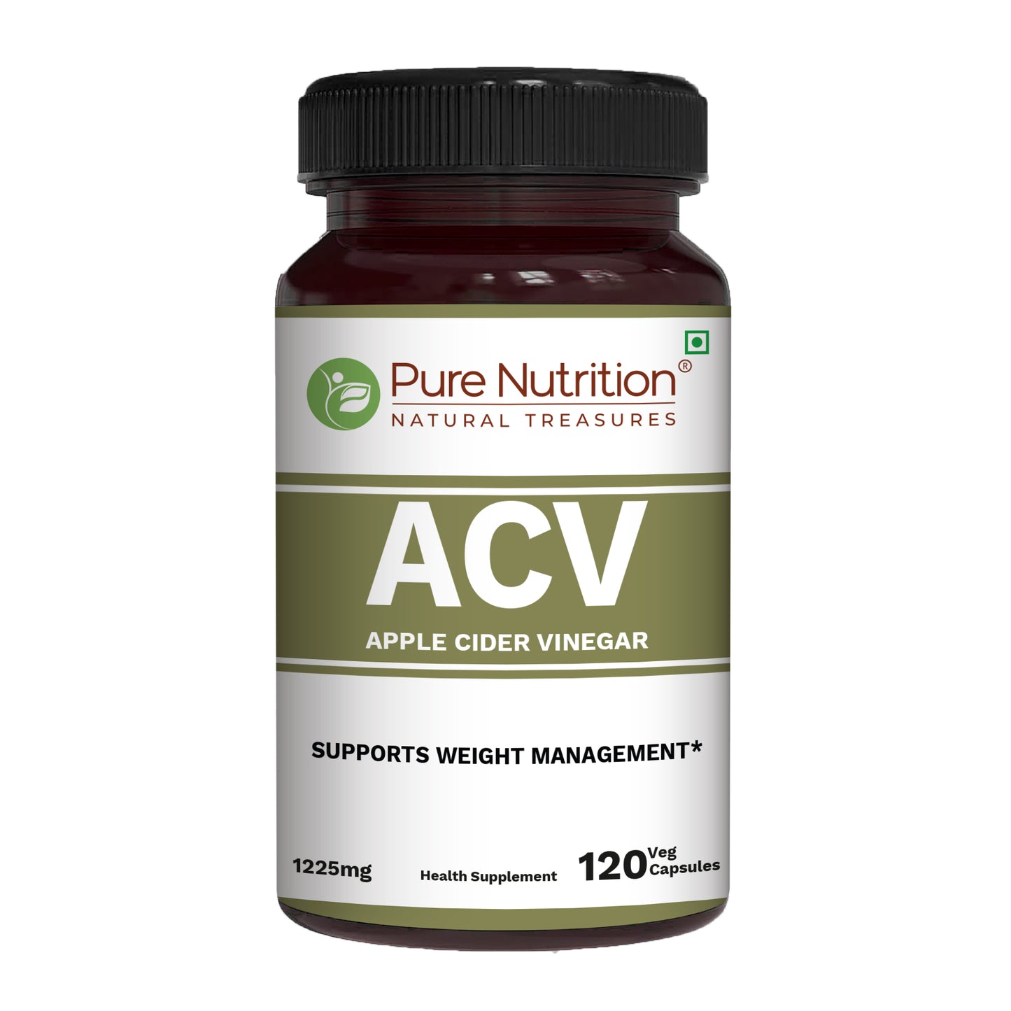 Pure Nutrition Apple Cider Vinegar Capsules | 120 Veg Capsules