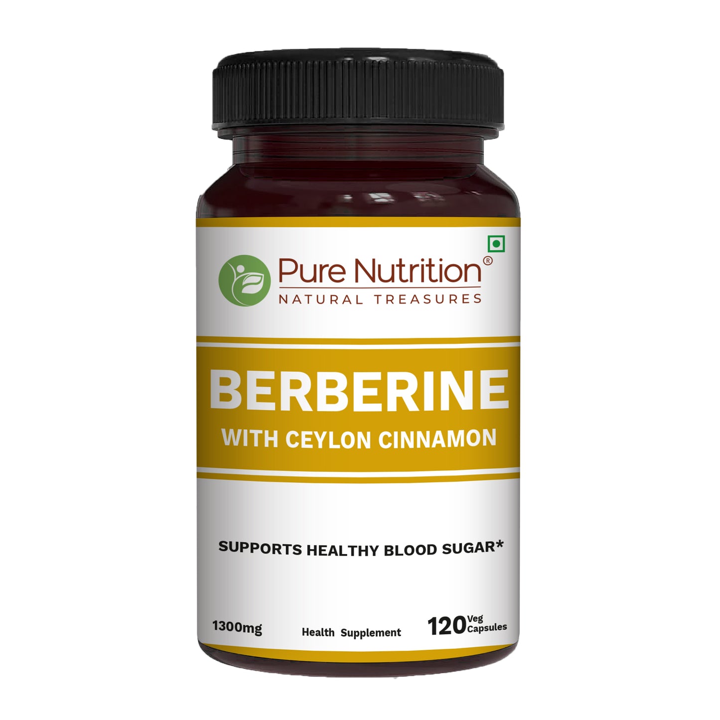 Pure Nutrition Berberine & Ceylon Cinnamon | 120 Veg Capsules