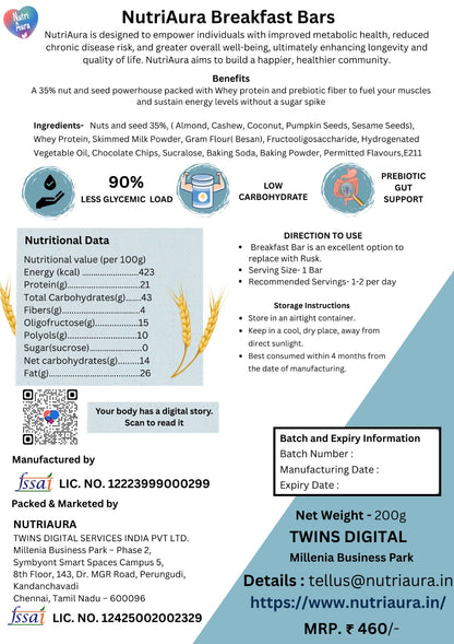 NutriAura Breakfast Bars