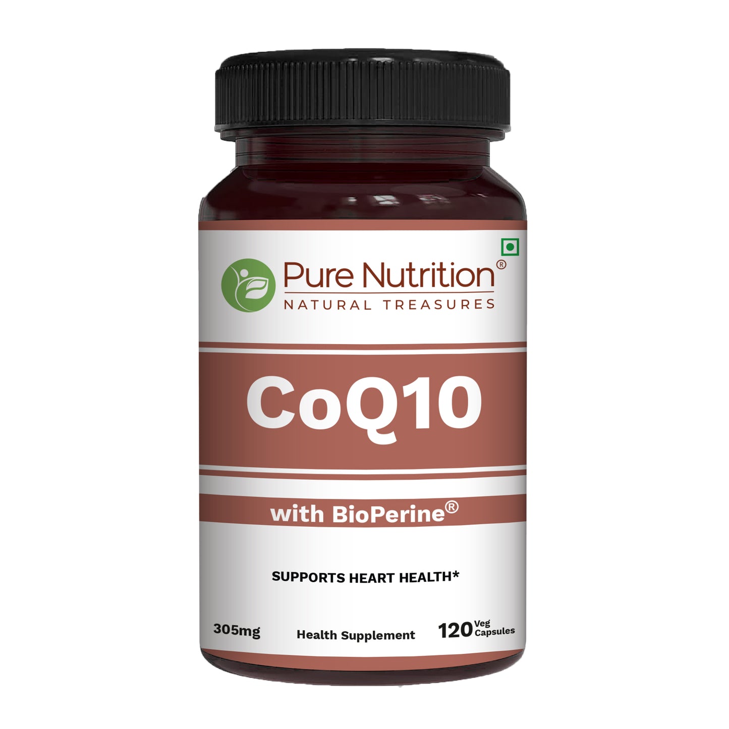 Pure Nutrition CoQ10 Complex with BioPerine® | 120 Veg Capsules