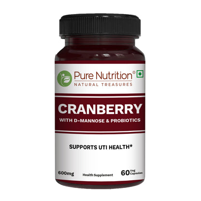 Pure Nutrition Cranberry & Probiotic Blend | 120 Veg Capsules