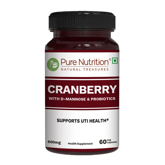 Pure Nutrition Cranberry & Probiotic Blend | 120 Veg Capsules
