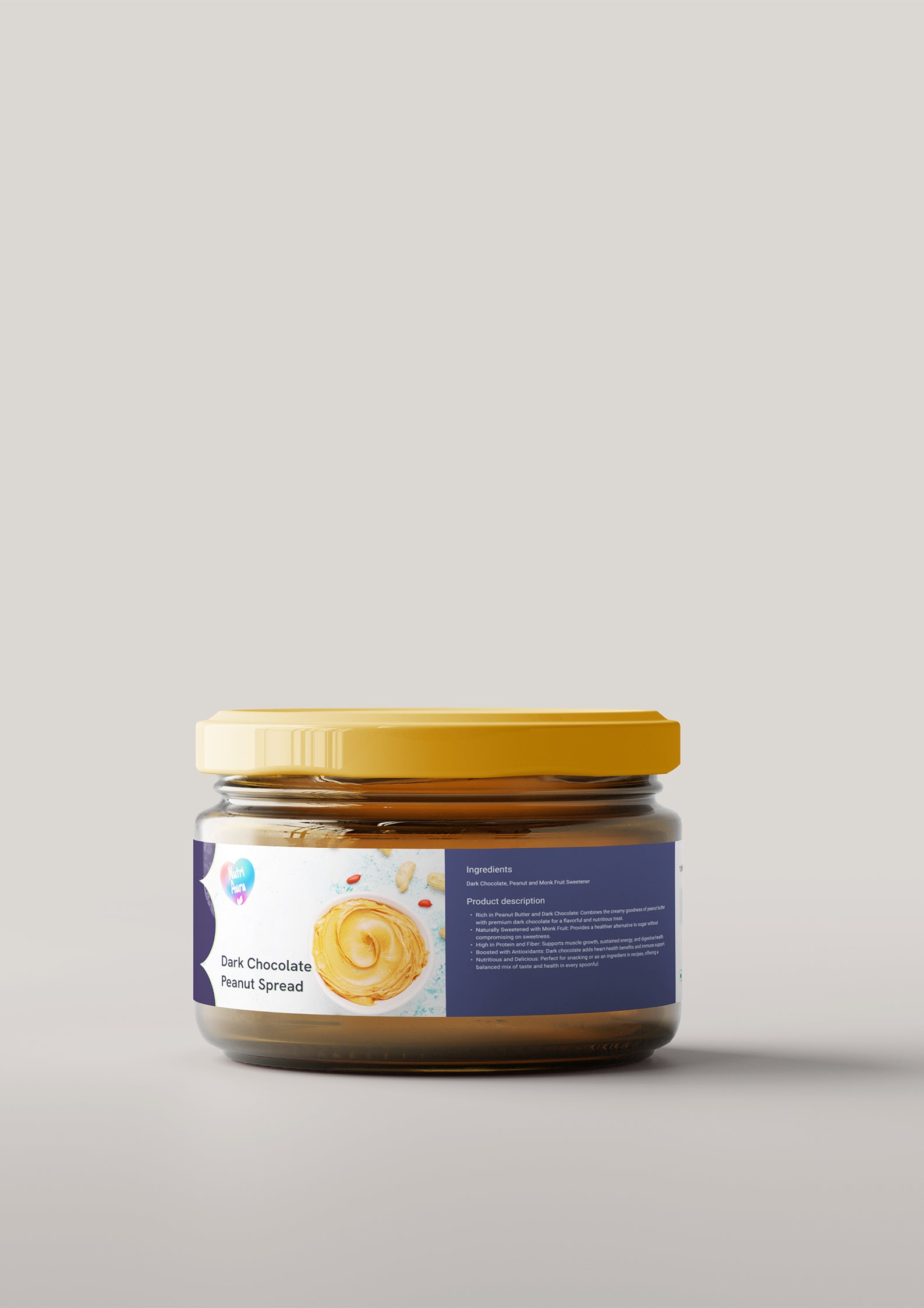Dark Chocolate Peanut Spread - NutriAura