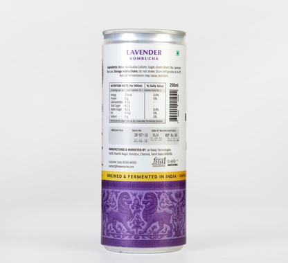 ELIX Kombucha |  4 Flavours – Sulaimani, Lavender, Rose, Original - 4 x 250ml Cans