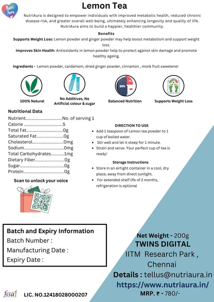 Lemon Tea - NutriAura