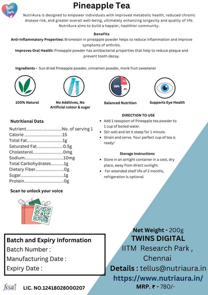 Pineapple Tea - NutriAura