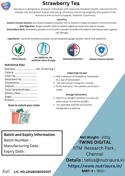 Strawberry tea - NutriAura