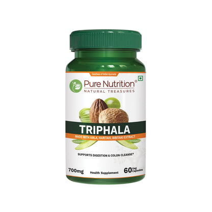 Pure Nutrition Organic Triphala Tablet - 1200mg | 120 Count