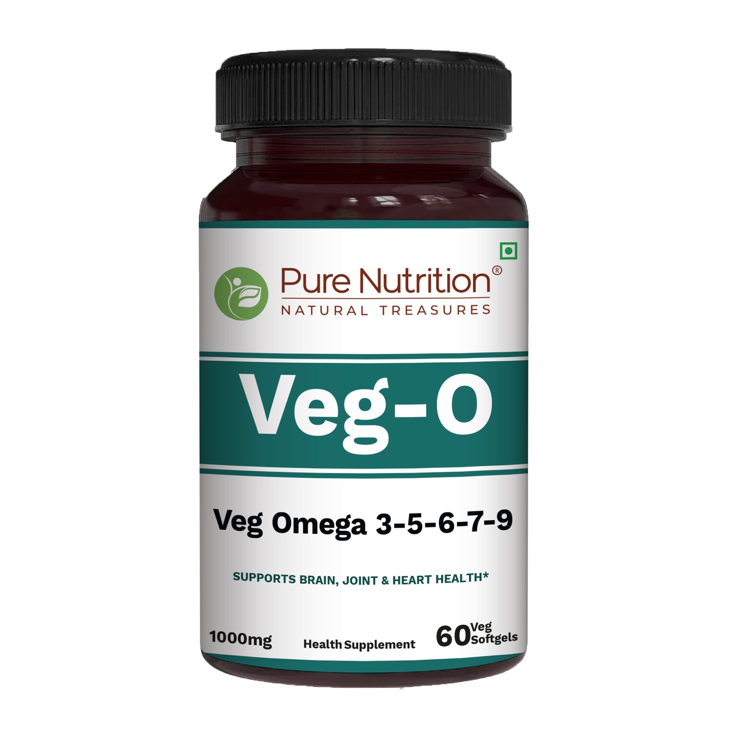 Pure Nutrition Veg Omega Blend | 60 Veg Capsules