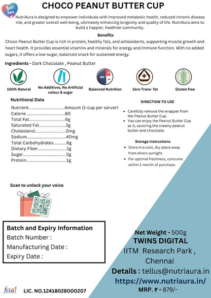 Choco Peanut Butter Cup (6) - NutriAura