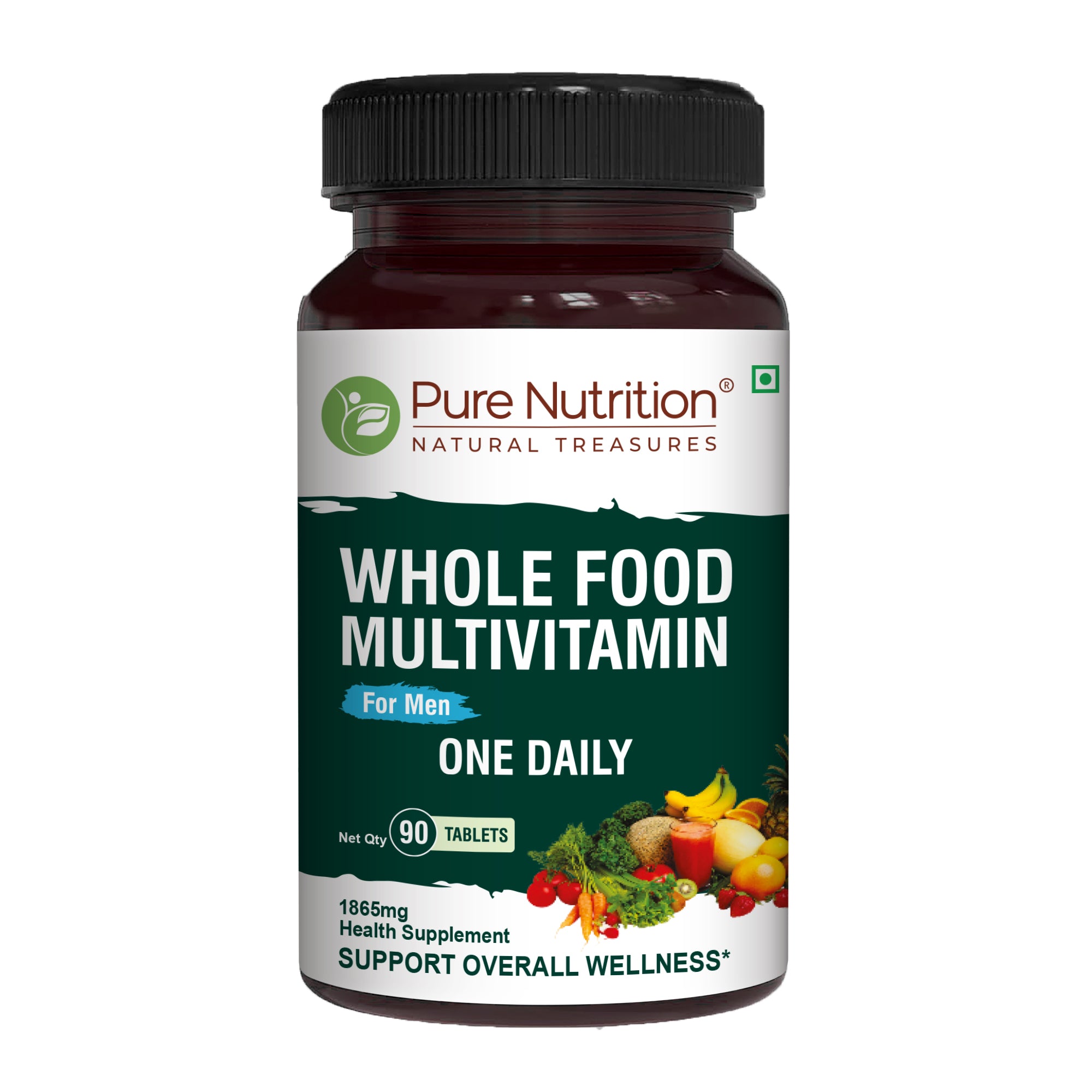Pure Nutrition Whole Food Multivitamins for Men | 90 Tabs – NutriAura