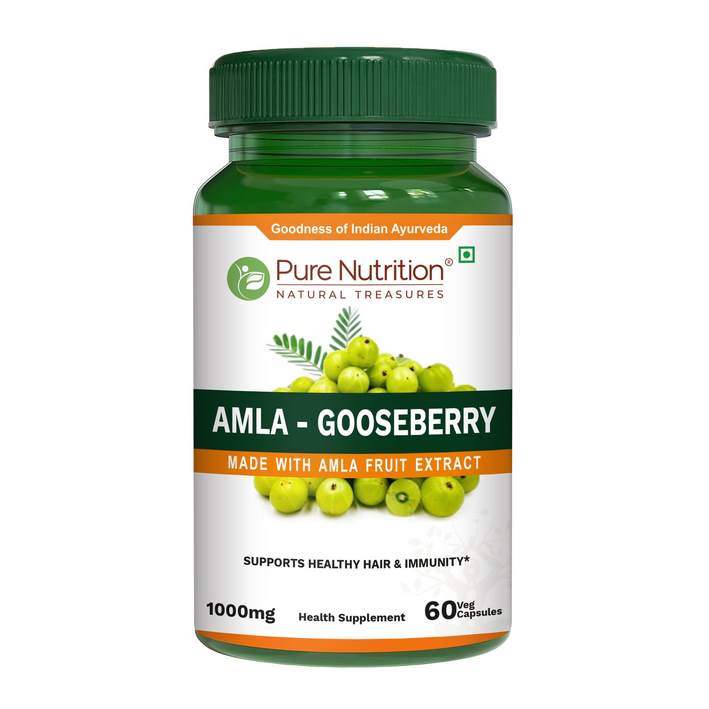 Pure Nutrition Amla Extract 1000mg | 60 Veg Caps