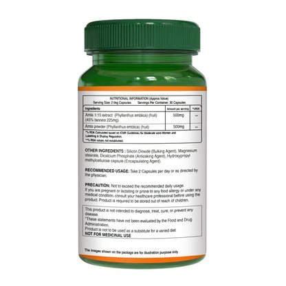 Pure Nutrition Amla Extract 1000mg | 60 Veg Caps