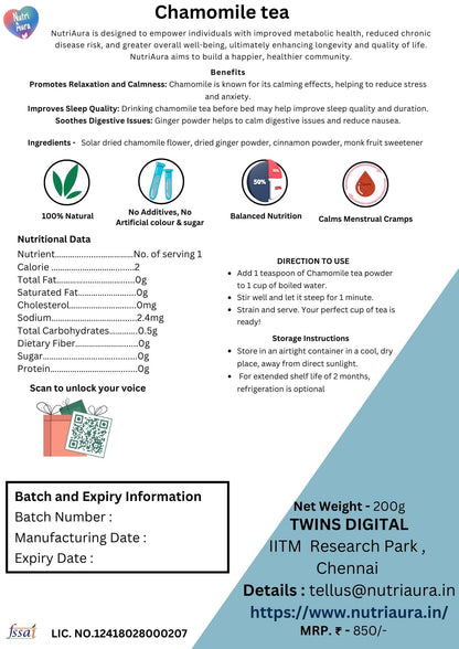 Chamomile tea - NutriAura