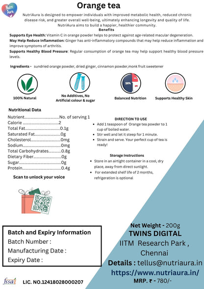 Orange Tea - NutriAura