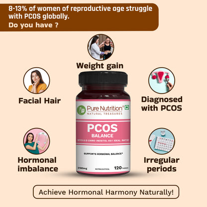 Pure Nutrition PCOS Balance | 120 Vegan Capsules