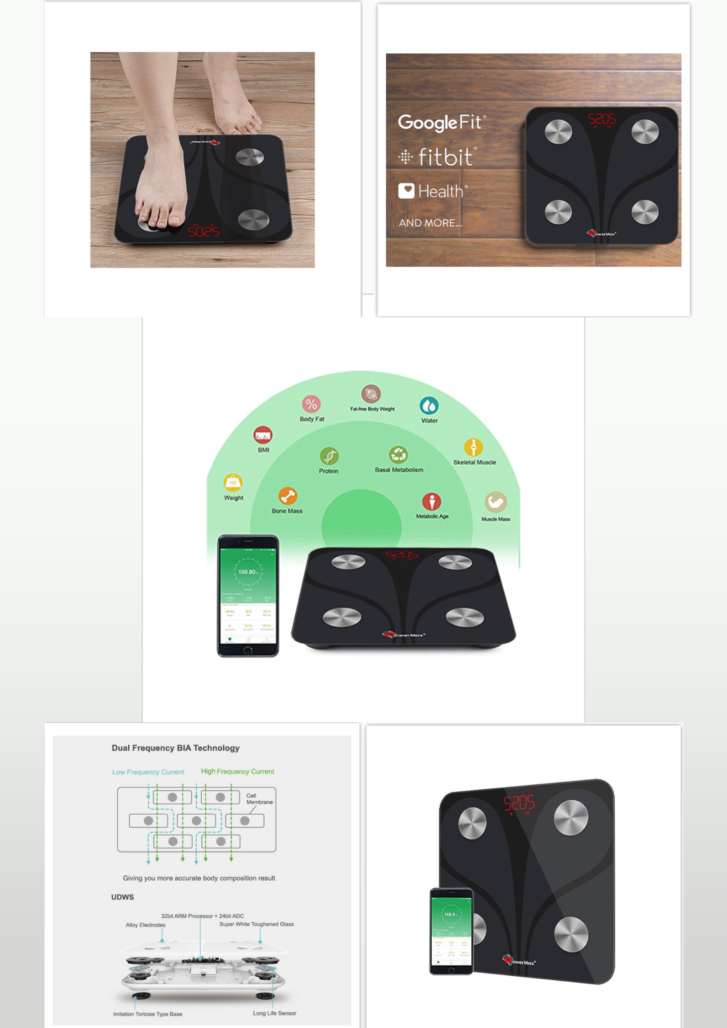 BCA-130 Bluetooth Smart Scale - NutriAura