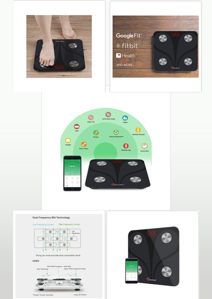 BCA-130 Bluetooth Smart Scale - NutriAura